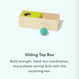 Lovevery Wooden Sliding Top Box from The Thinker 11-12 Month Kit